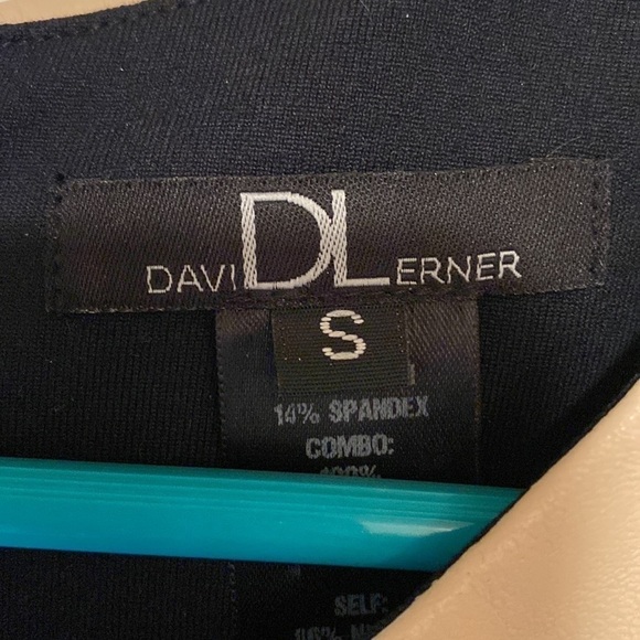 David Lerner Bodycon Dress w/ Faux Leather Size Small - Picture 5 of 5